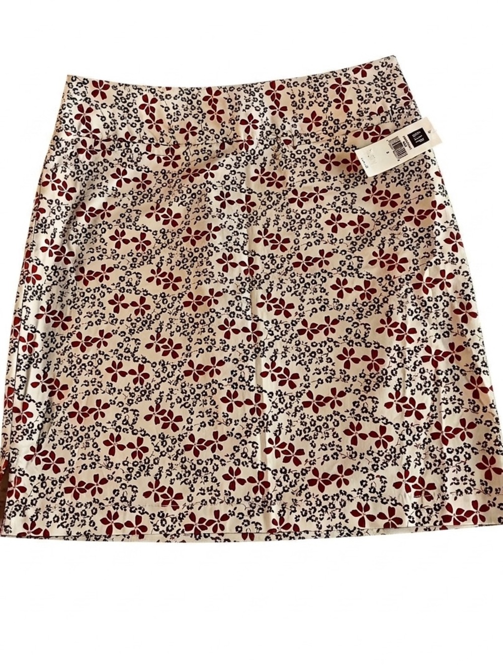 NWT GAP Floral Mini Skirt - Red & Cream/MSRP $44
